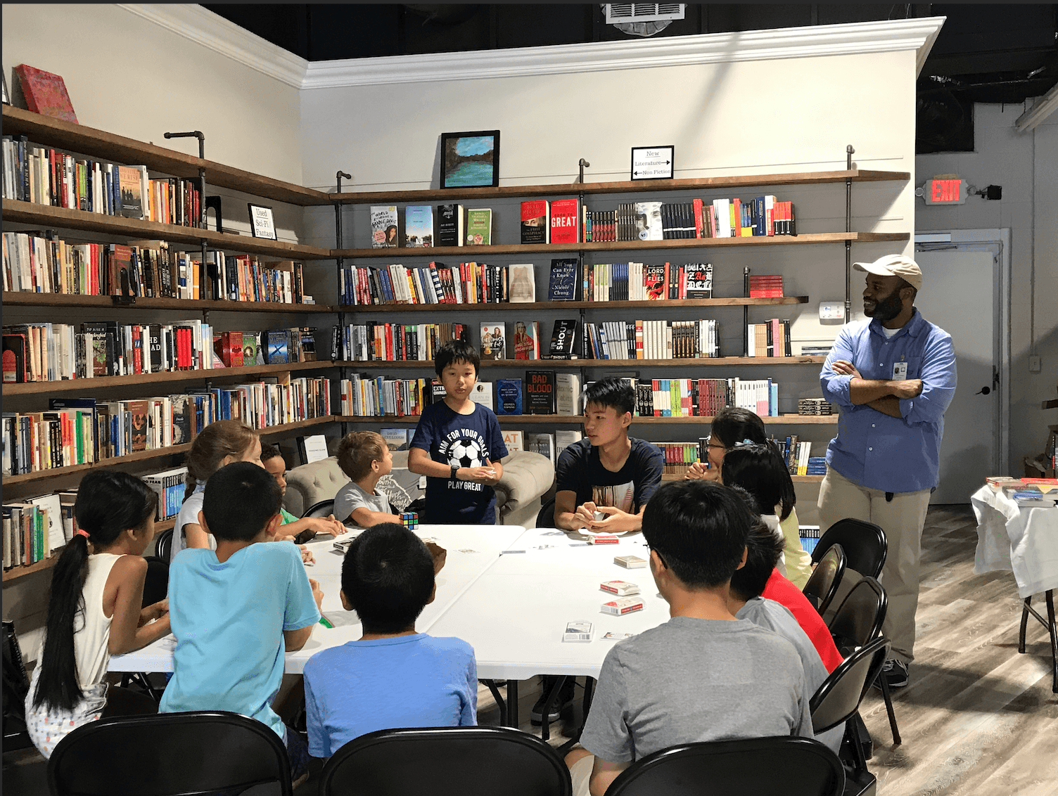 9th grade me teaching magic at summer camp