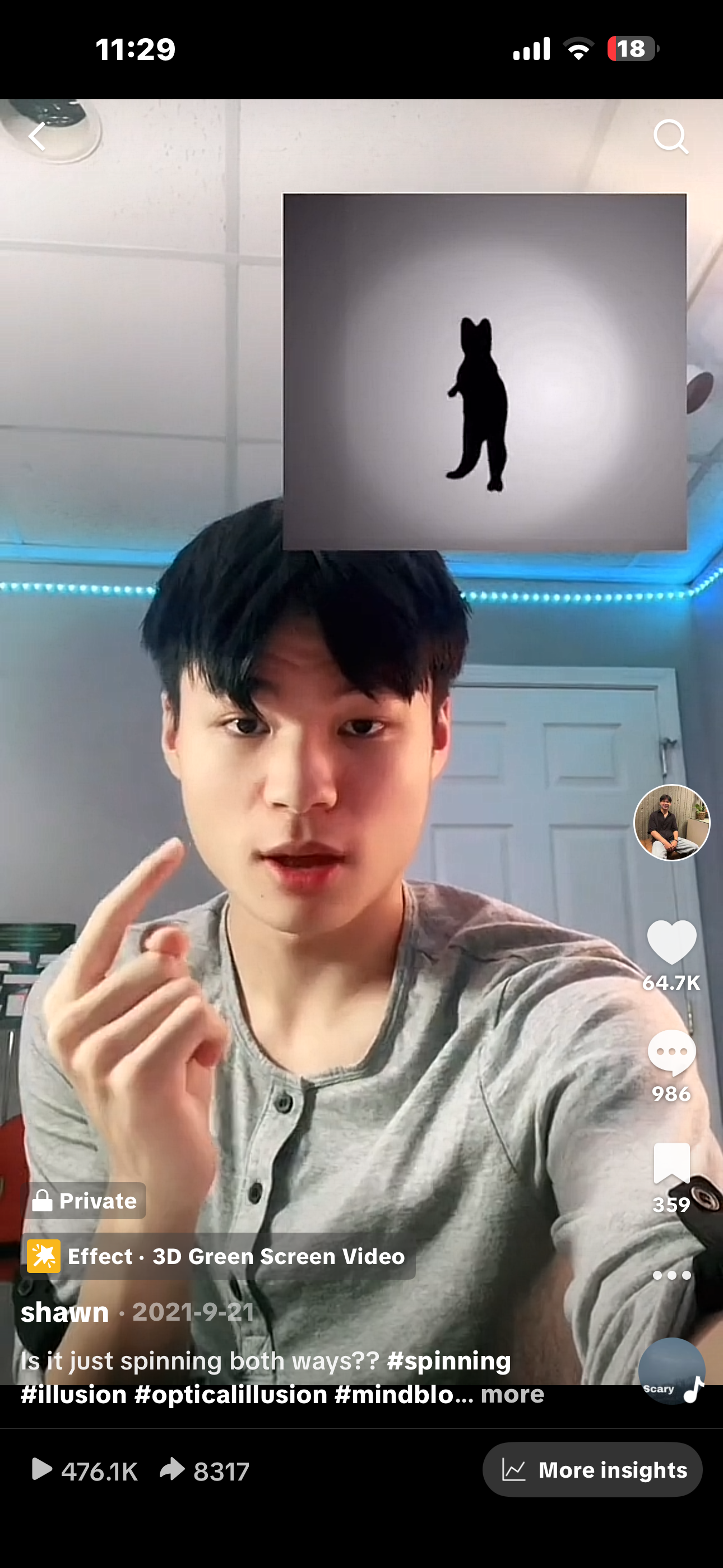 one of my viral TikTok videos