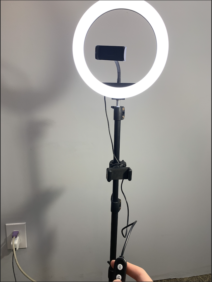 First ring light setup